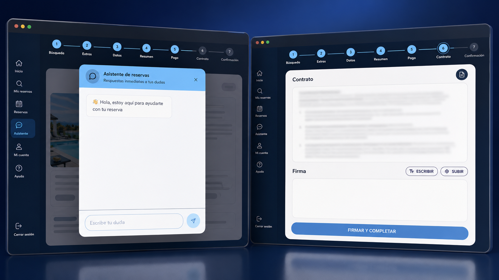 Chatbot y Firma de Contrato